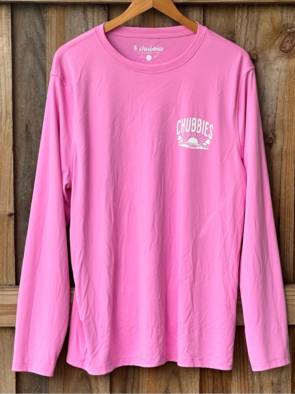 Chubbies Men's The Pink N' Proud Sun Crewneck Size Large Moisture Absorbing - Picture 5 of 9